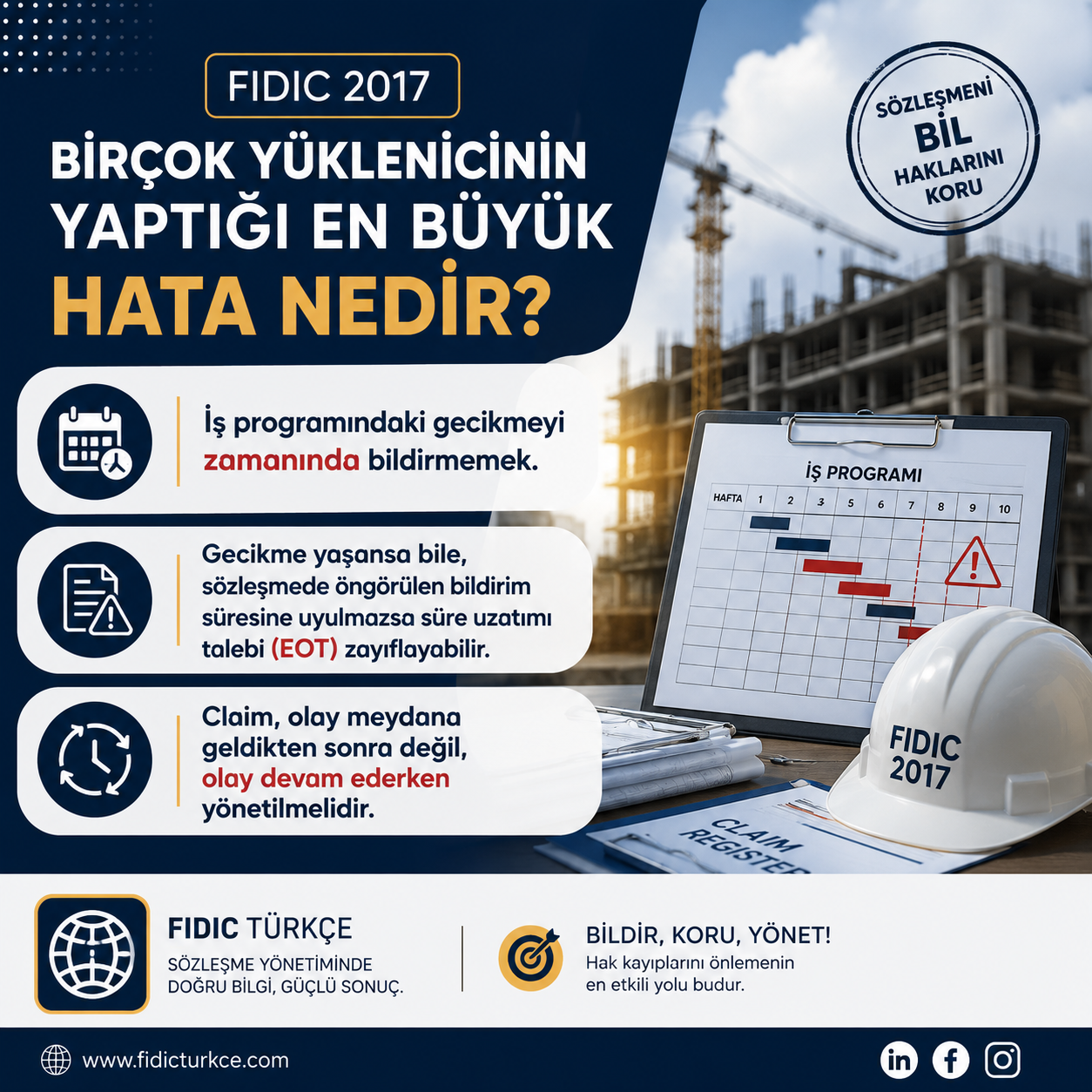 Yüklenicinin yaptığı en büyük hata