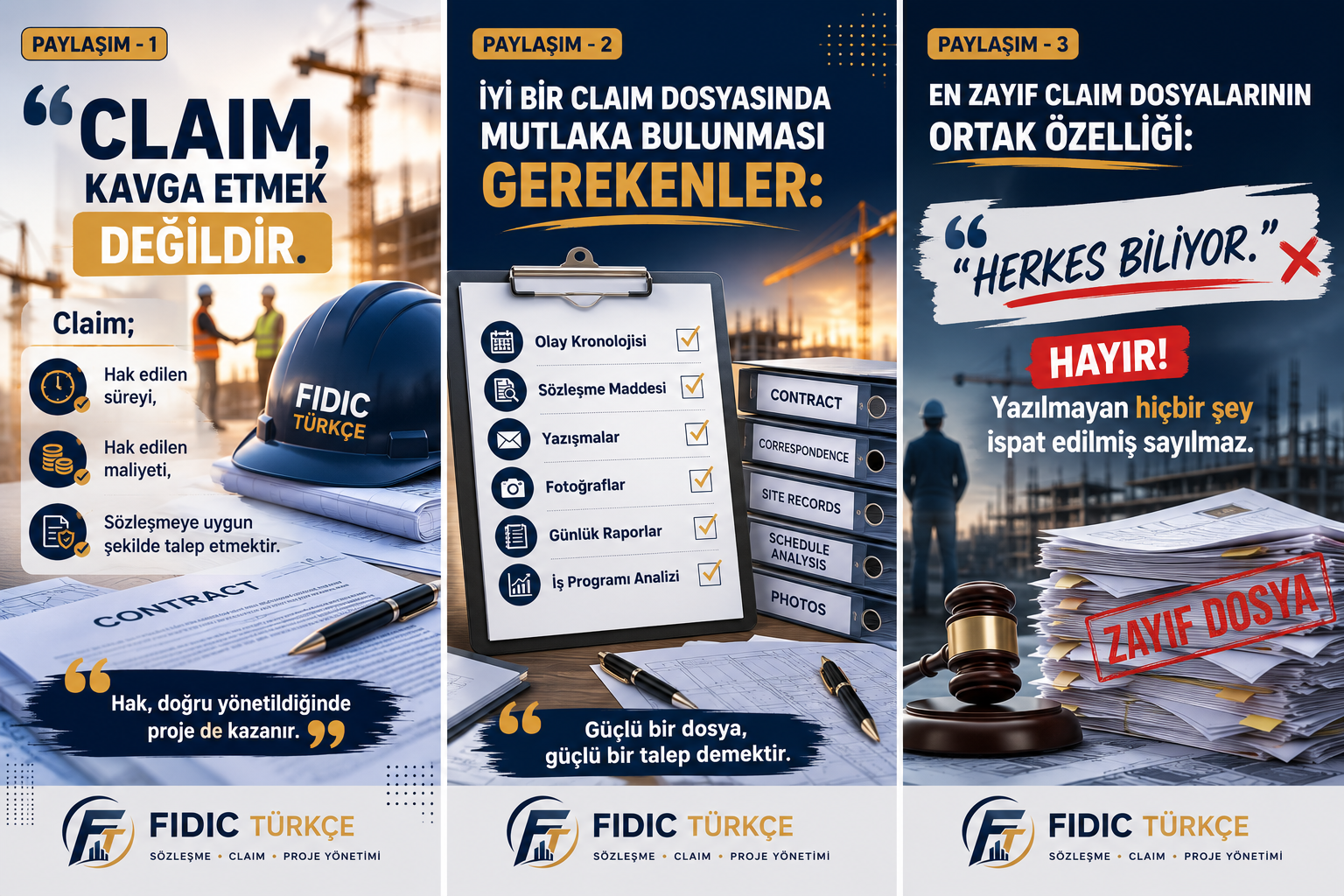 Claim yönetimi serisi (3'lü set)