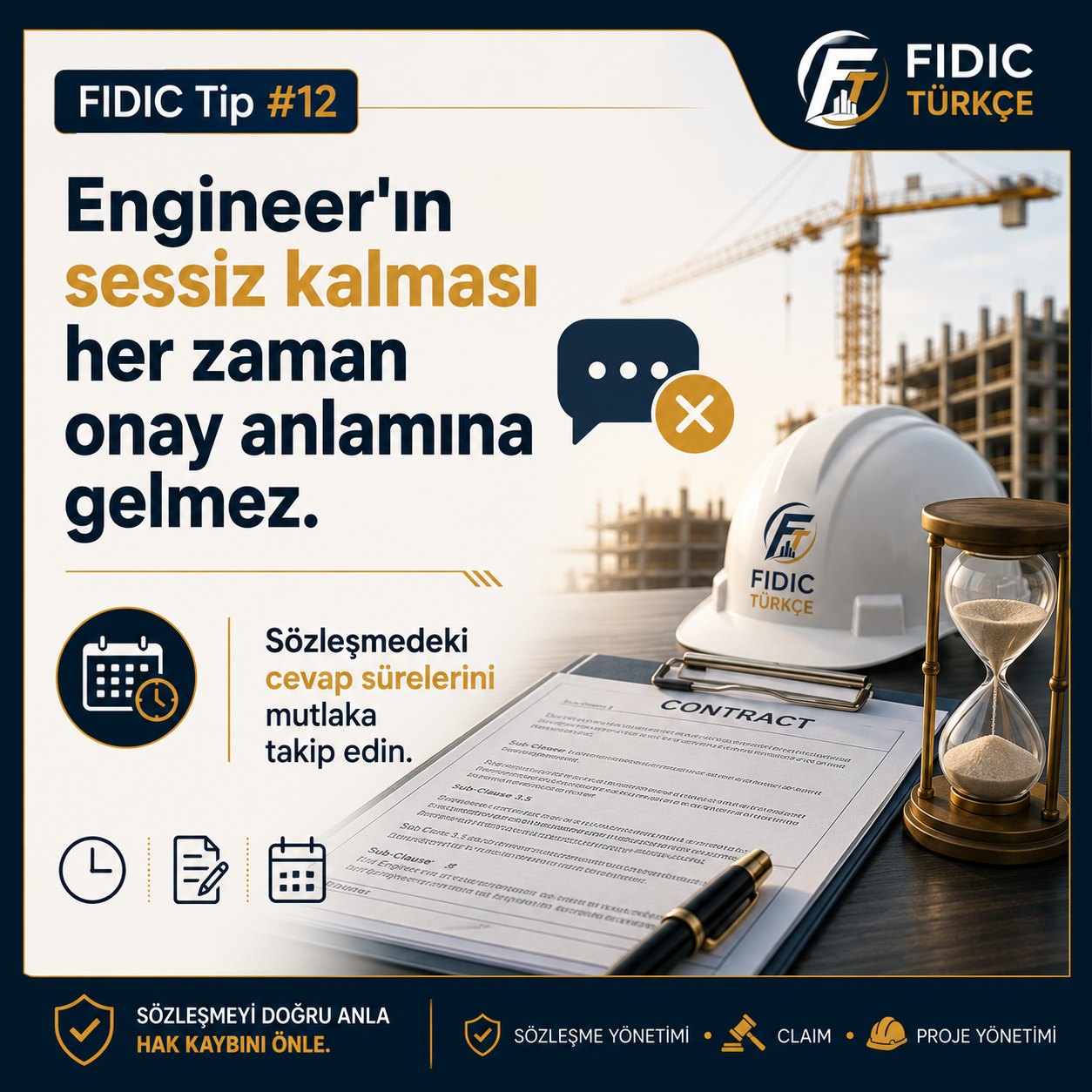 FIDIC Tip #12: Sessizlik onay değildir