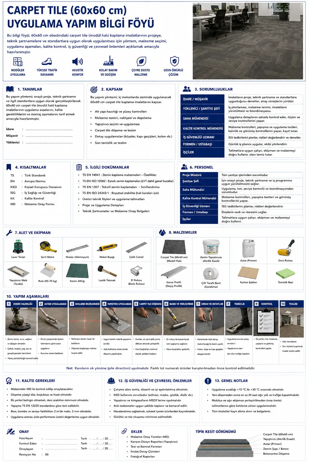 Carpet Tile (60x60) Uygulaması